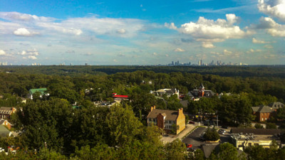 Looking out over Vinings